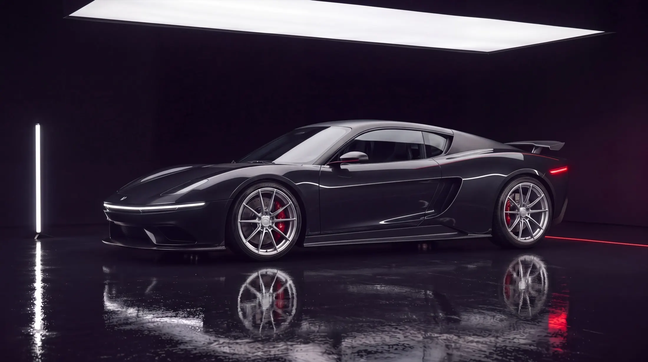 Vantera GT4 — Basalt Black, Forged, silver