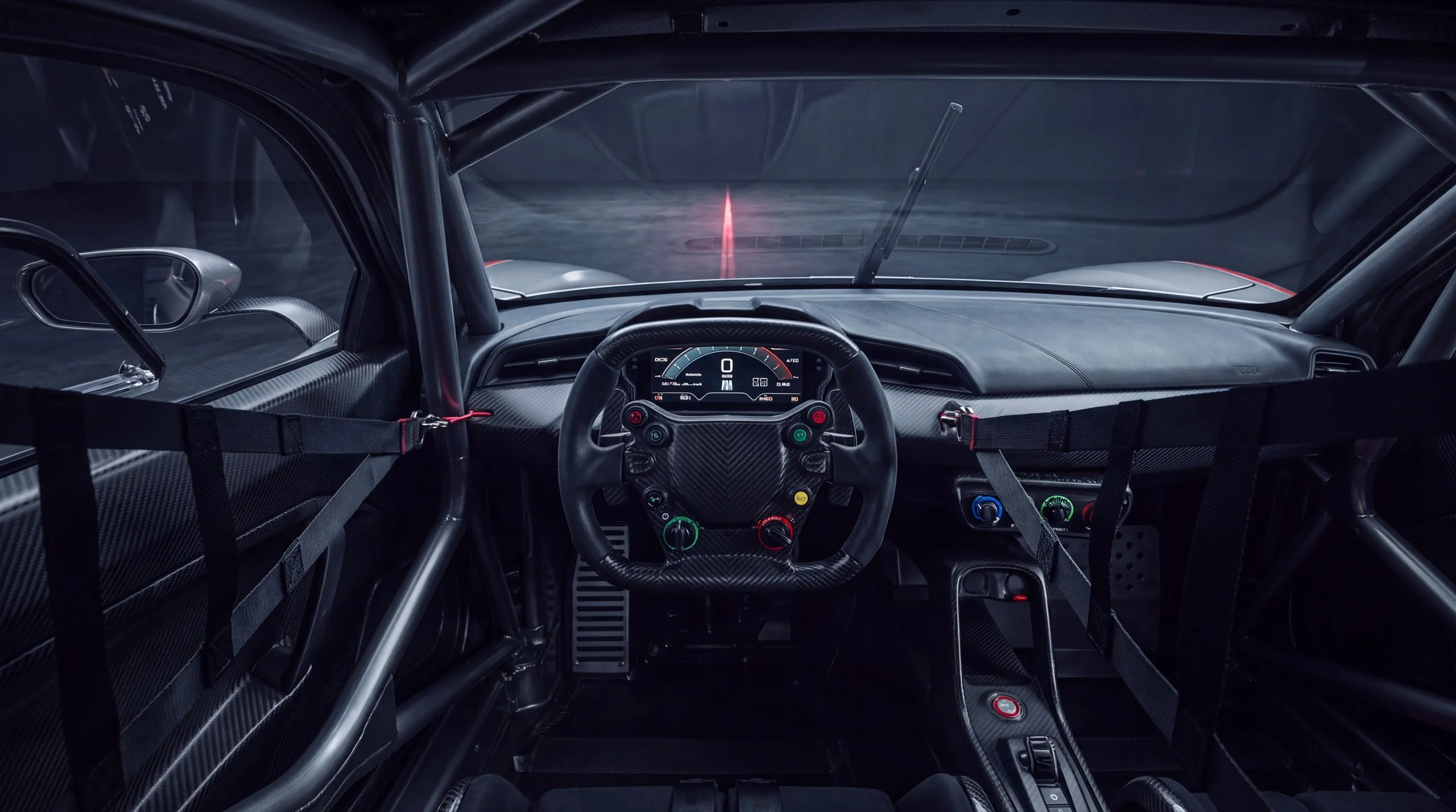 Driver's seat cockpit view
