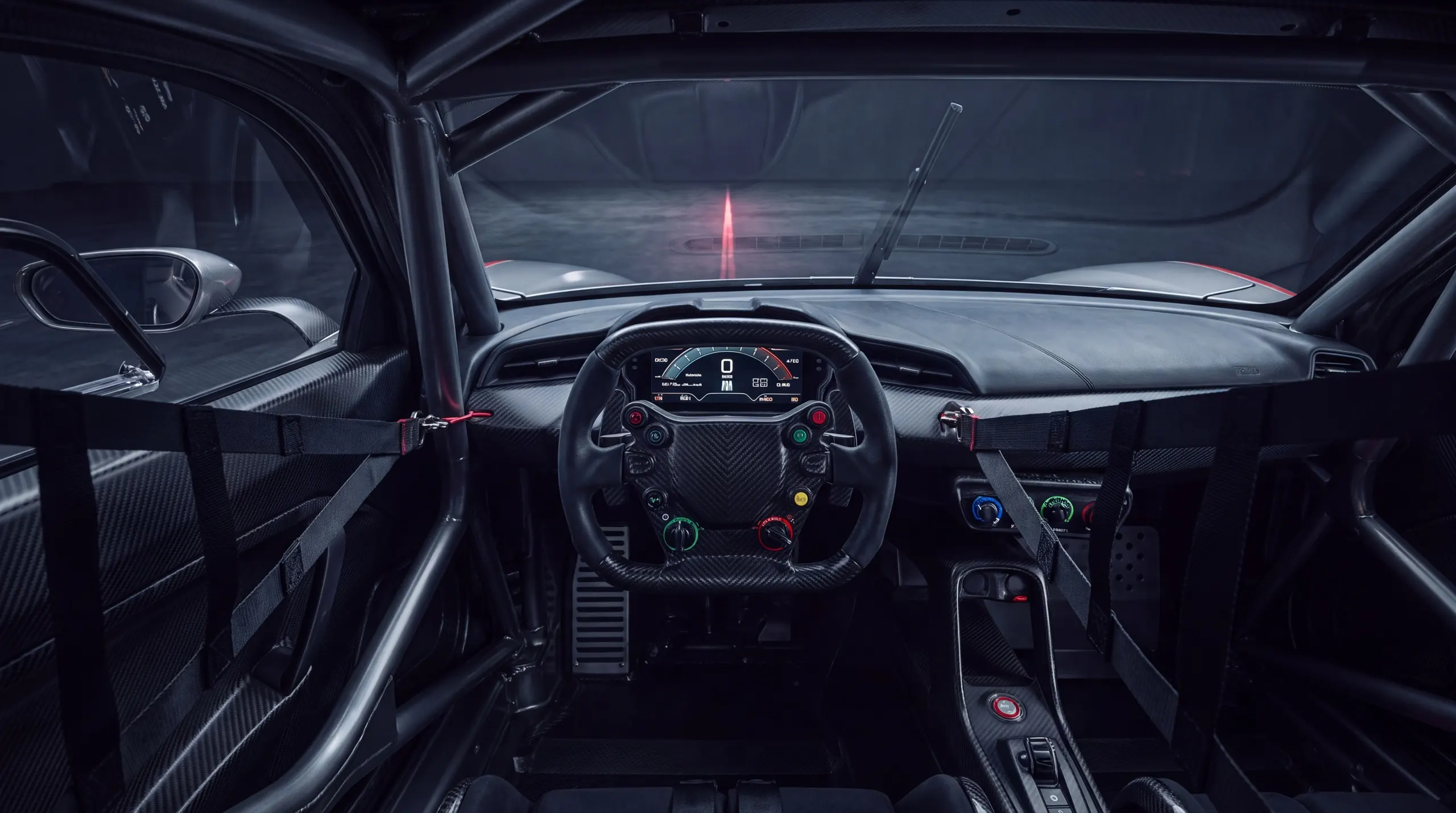 Driver's seat cockpit view