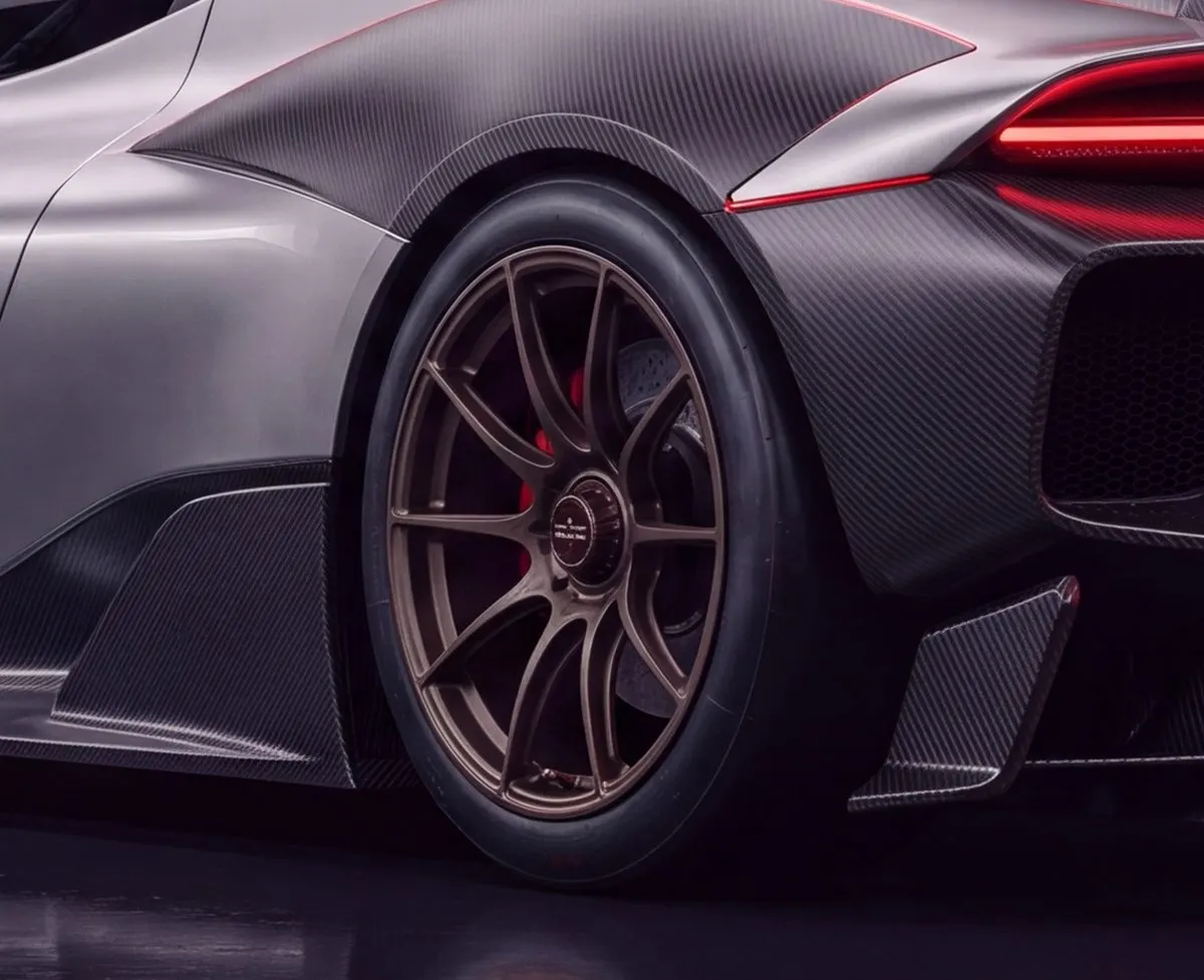 Forged wheel and caliper