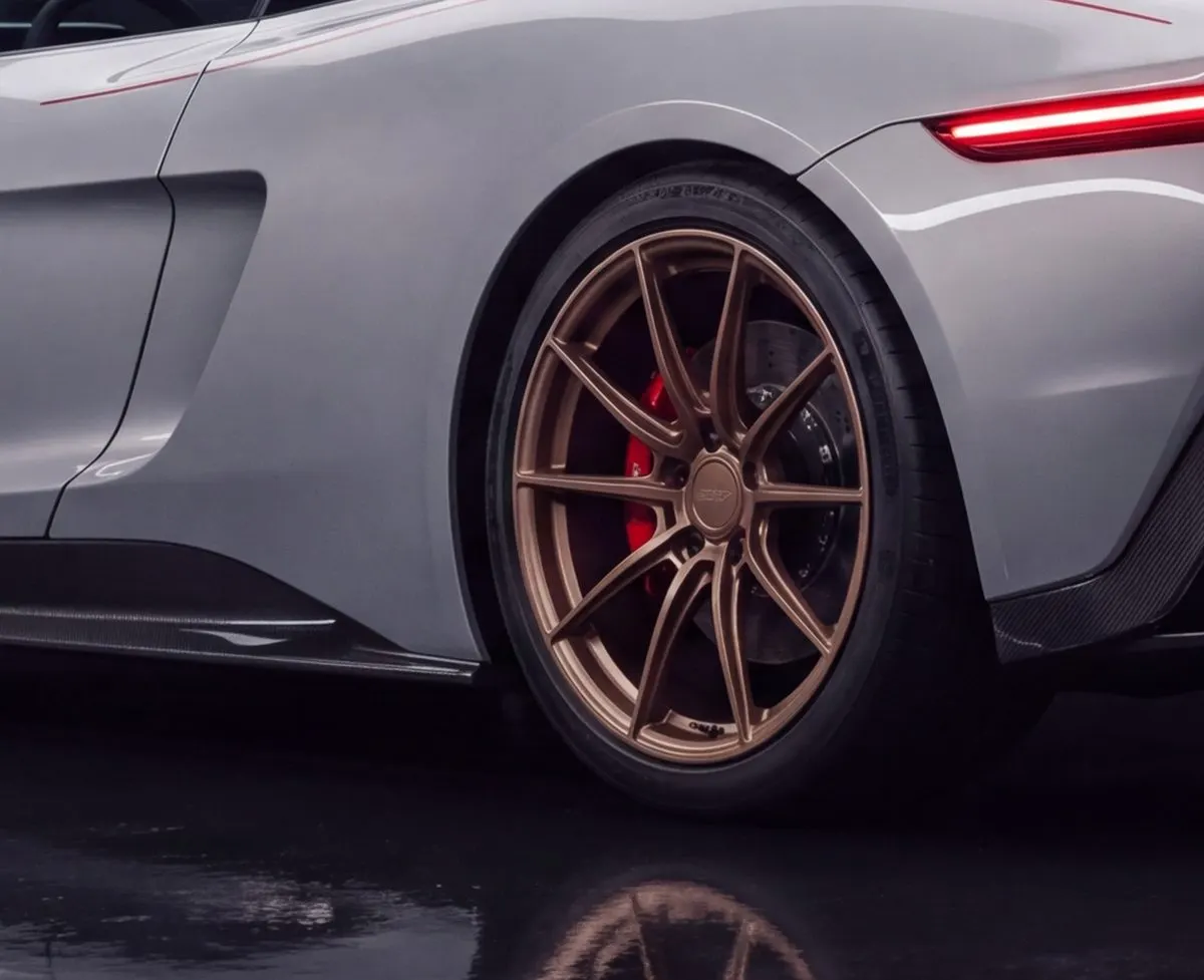 Forged wheel and caliper