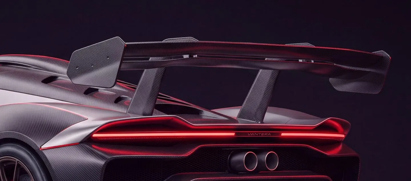 Rear wing and light bar